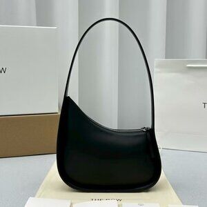 THE ROW Half Moon leather shoulder bag